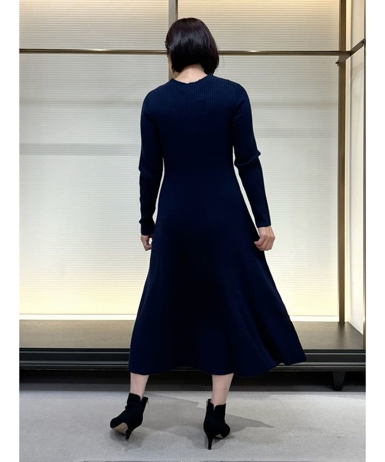 SEMI梳毛リブニットワンピース 詳細画像