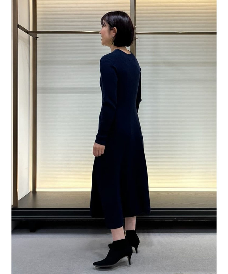 SEMI梳毛リブニットワンピース 詳細画像