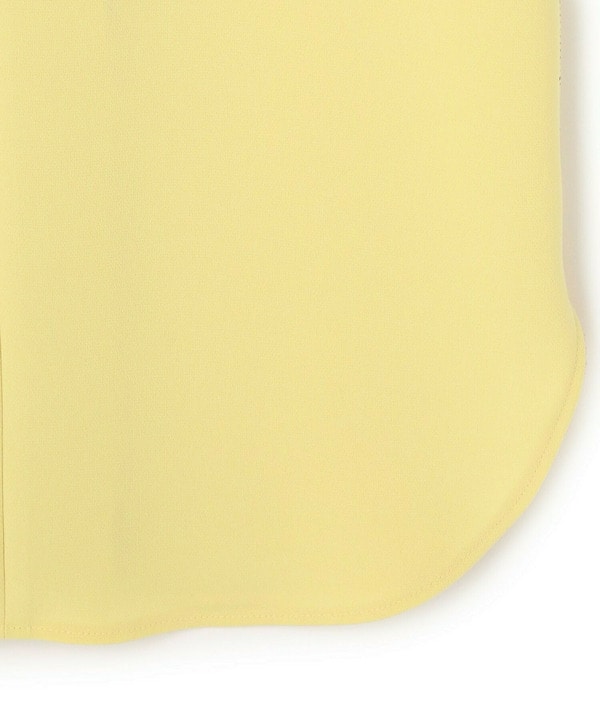 LIGHT DOUBLE CLOTH SHOULDER GATHER BELTED DRESS 詳細画像