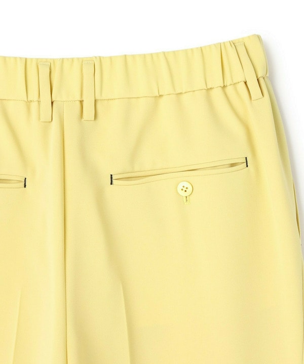 LIGHT DOUBLE CLOTH MODERN TROUSERS W/GATHER BELT 詳細画像
