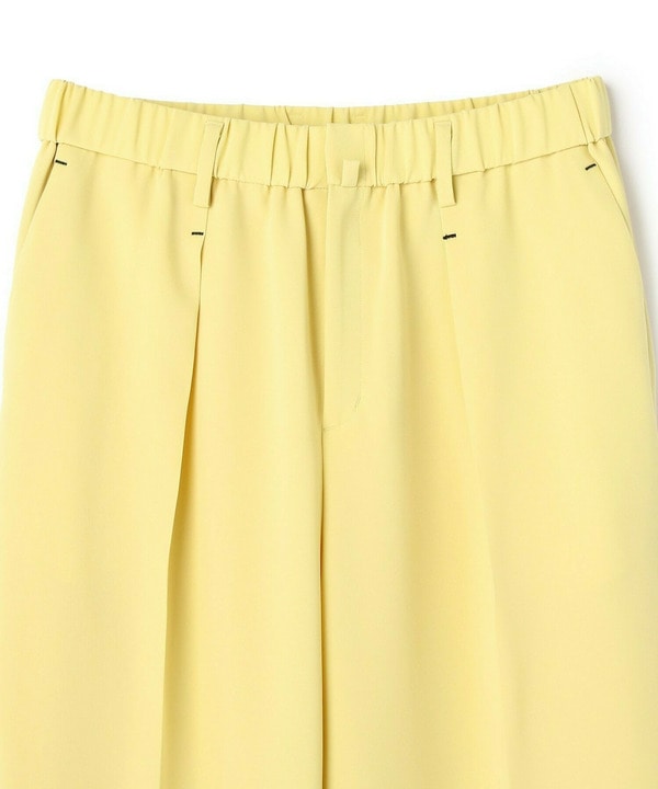 LIGHT DOUBLE CLOTH MODERN TROUSERS W/GATHER BELT 詳細画像