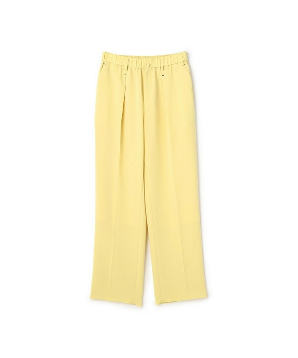 LIGHT DOUBLE CLOTH MODERN TROUSERS W/GATHER BELT 詳細画像 イエロー