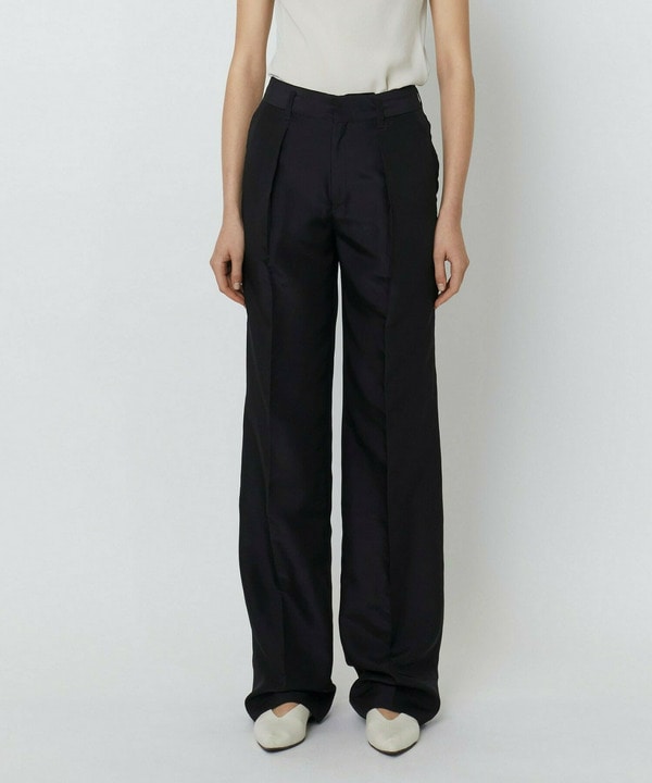 SILK HABUTAE WIDE MEN'S PANTS 詳細画像