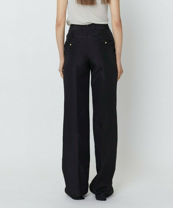 SILK HABUTAE WIDE MEN'S PANTS 詳細画像