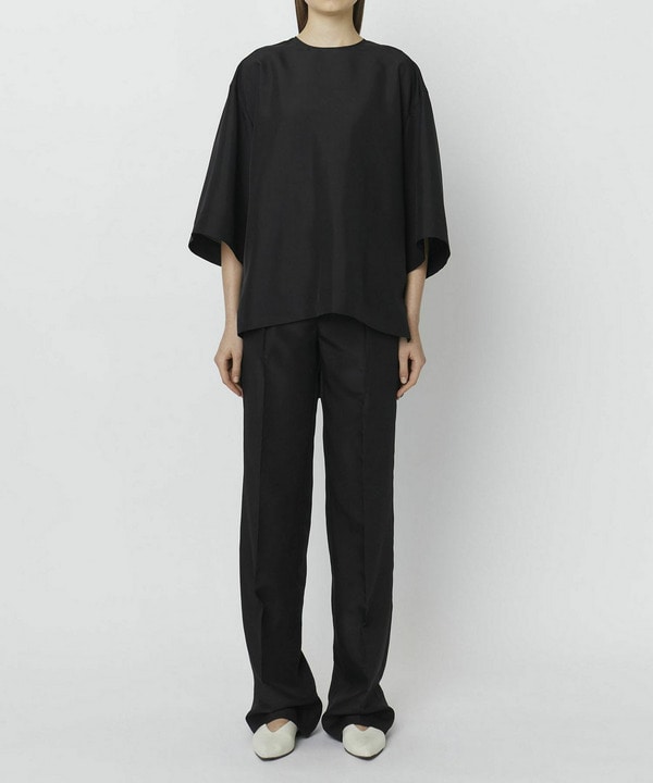 SILK HABUTAE WIDE MEN'S PANTS 詳細画像