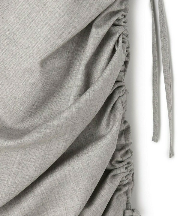 STRETCH WOOL RUFFLED SKIRT 詳細画像