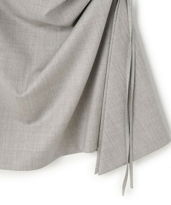 STRETCH WOOL RUFFLED SKIRT 詳細画像
