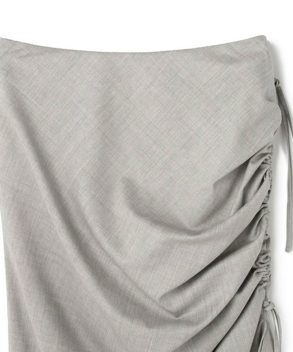 STRETCH WOOL RUFFLED SKIRT 詳細画像