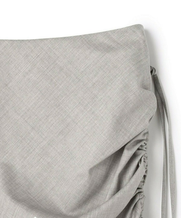 STRETCH WOOL RUFFLED SKIRT 詳細画像