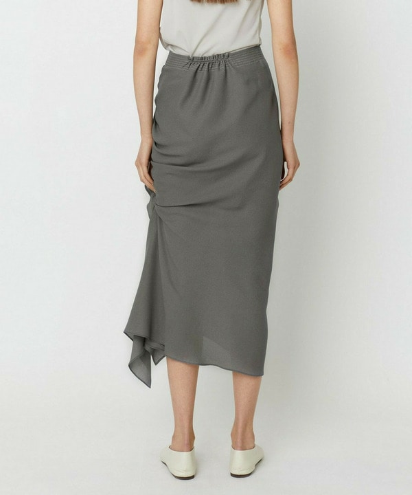 CUPRA GEORGETTE RUFFLED SKIRT 詳細画像