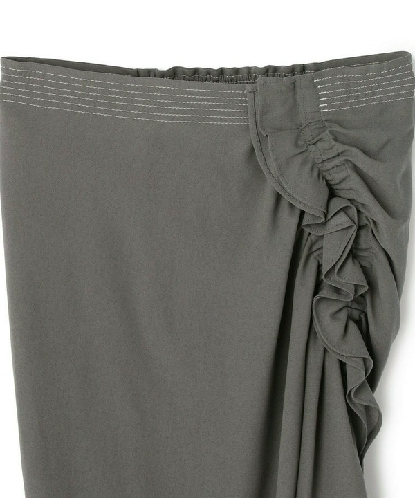 CUPRA GEORGETTE RUFFLED SKIRT 詳細画像