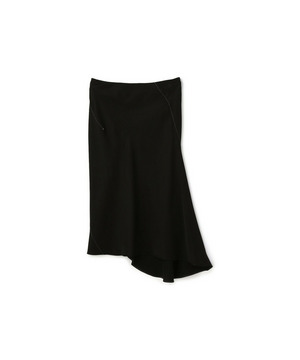 CREPE TWILL “BIAS-CUT” “SPIRAL-SEAMED” SKIRT