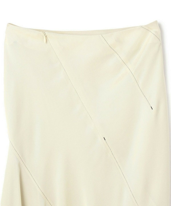 CREPE TWILL “BIAS-CUT” “SPIRAL-SEAMED” SKIRT 詳細画像
