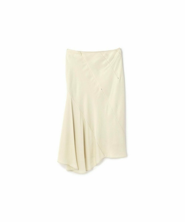 CREPE TWILL “BIAS-CUT” “SPIRAL-SEAMED” SKIRT 詳細画像