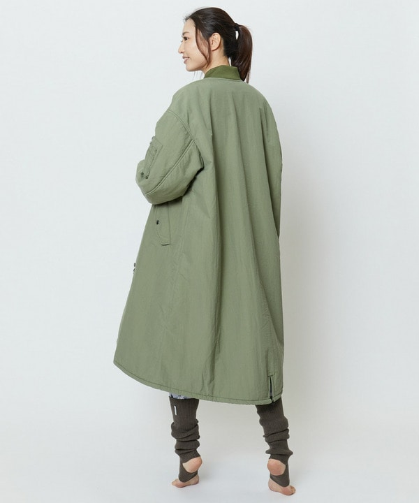 【定番】ロングMA-1/トップサーモ・吸湿発熱性・撥水加工 詳細画像