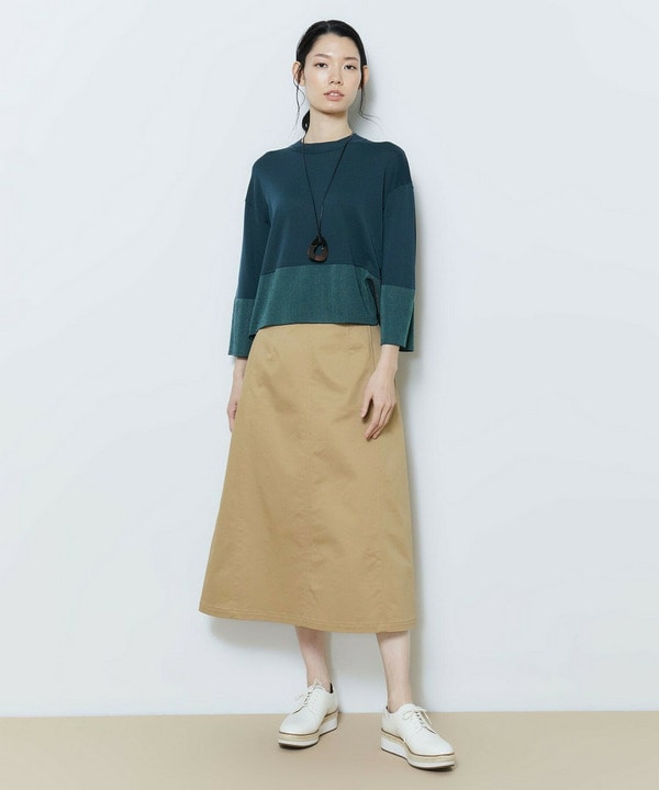 チノストレッチスカート 詳細画像