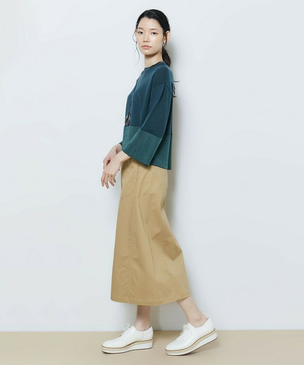 チノストレッチスカート 詳細画像