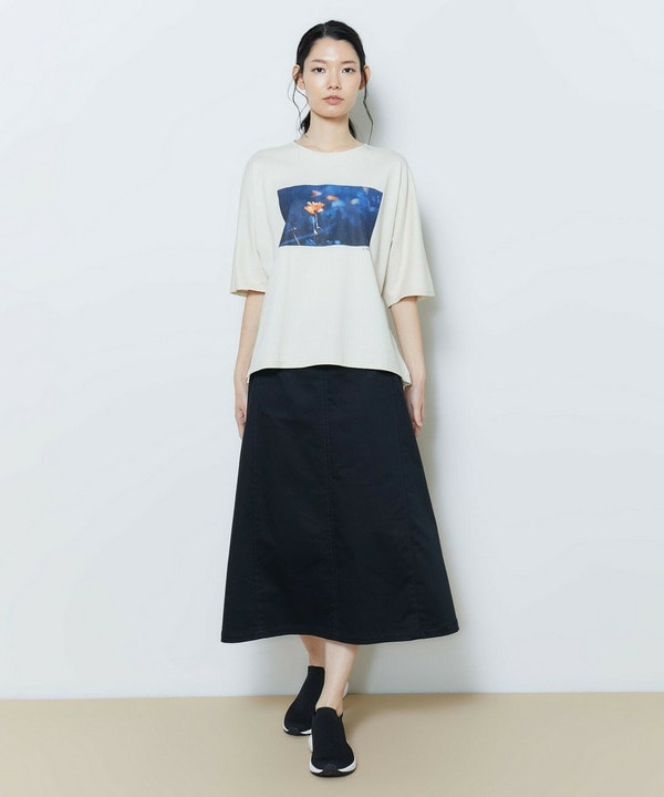 チノストレッチスカート 詳細画像