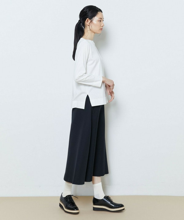 【Lサイズ】スーピマコットンボートネックカットソー 詳細画像