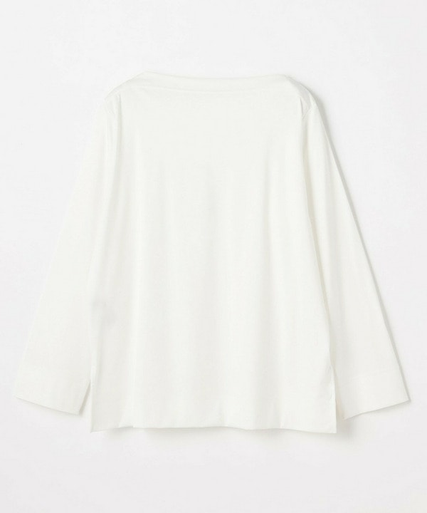 【Lサイズ】スーピマコットンボートネックカットソー 詳細画像
