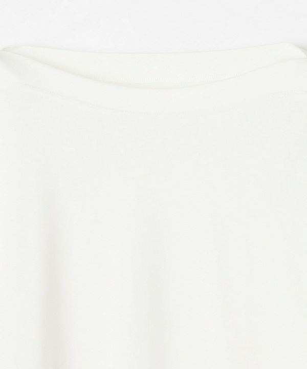 【Lサイズ】スーピマコットンボートネックカットソー 詳細画像