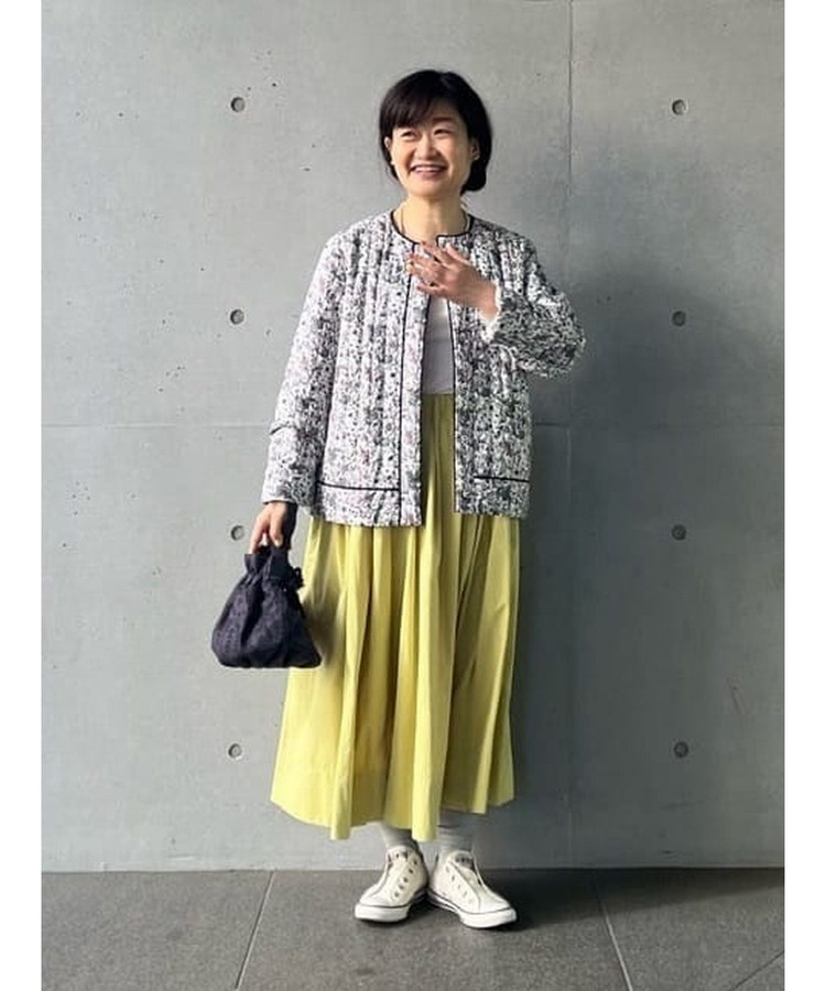 切り替えギャザースカート 詳細画像