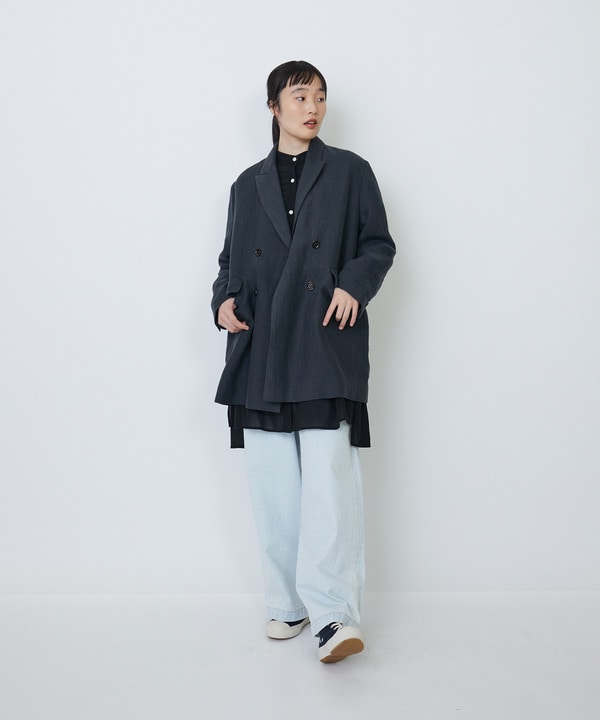 リネンダブルブレストジャケット 詳細画像