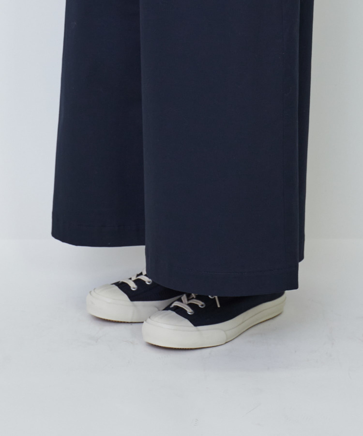 綿麻スラブサテンロングスカート 詳細画像