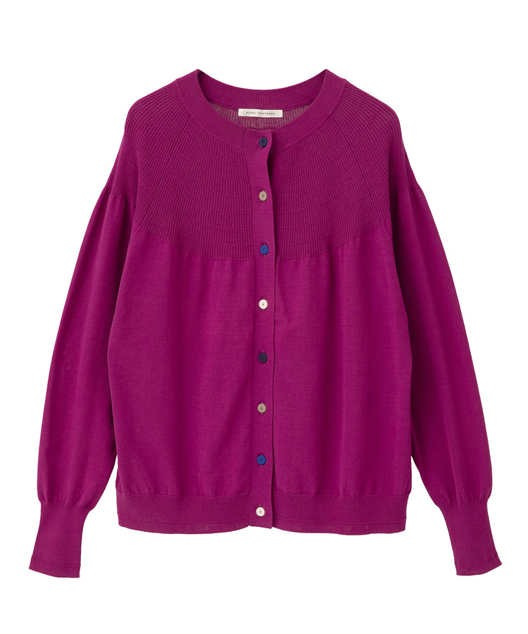 コットンカラフルボタンカーディガン　 詳細画像