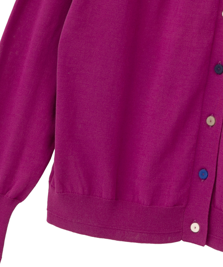 コットンカラフルボタンカーディガン　 詳細画像