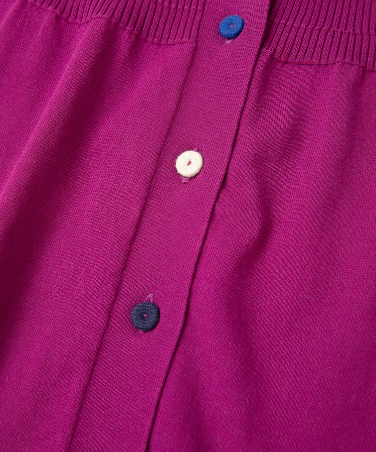 コットンカラフルボタンカーディガン　 詳細画像