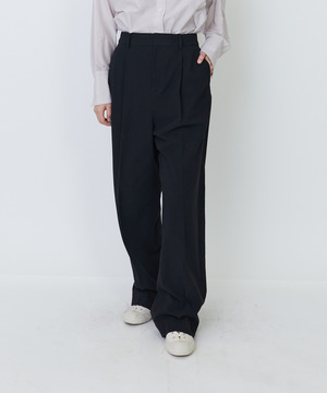 ハイツイストコットンワンタックパンツ