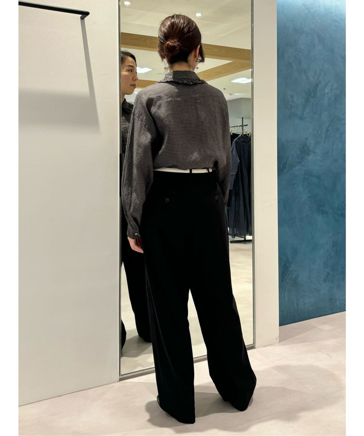 ハイツイストコットンワンタックパンツ 詳細画像