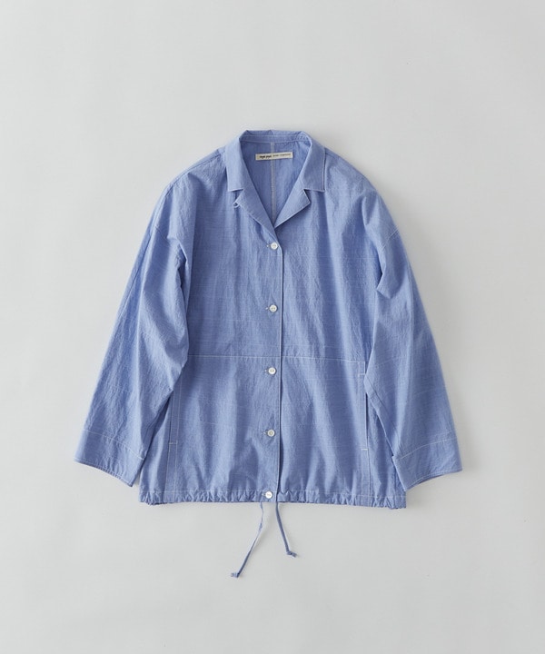 タイプライターシャーリングシャツ 詳細画像 ブルー