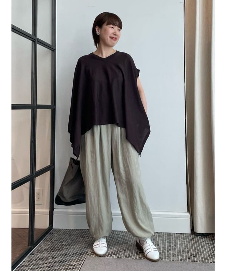 リネンコットン天竺2wayケープベスト 詳細画像