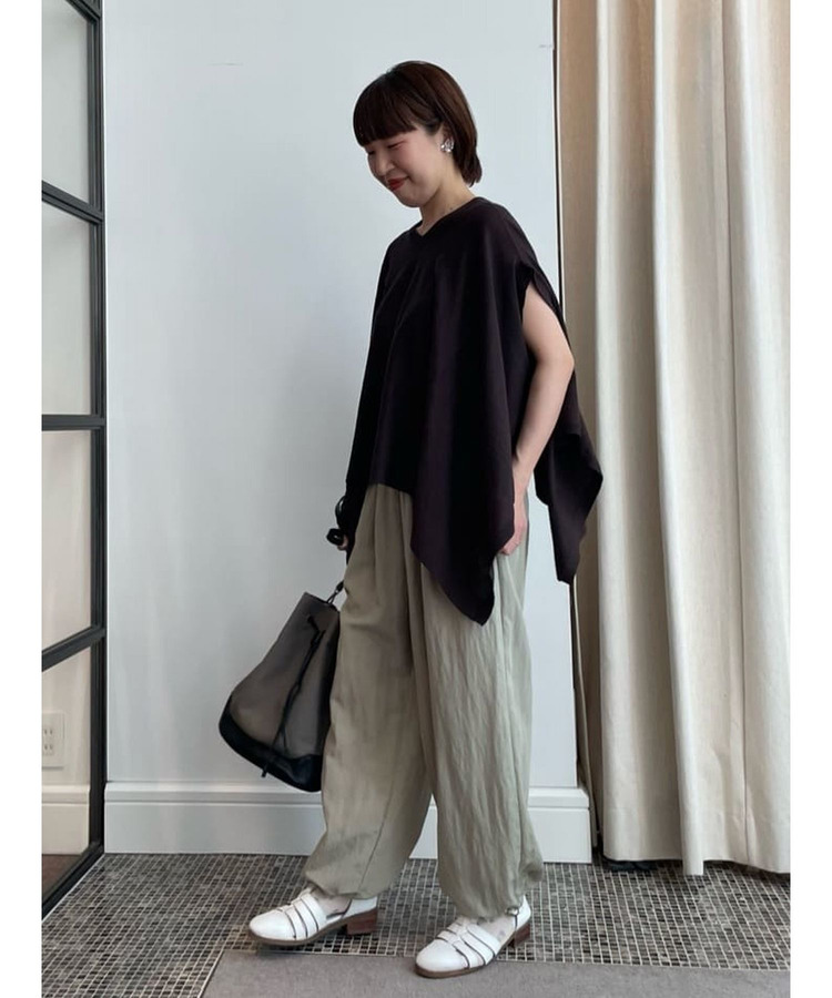 リネンコットン天竺2wayケープベスト 詳細画像