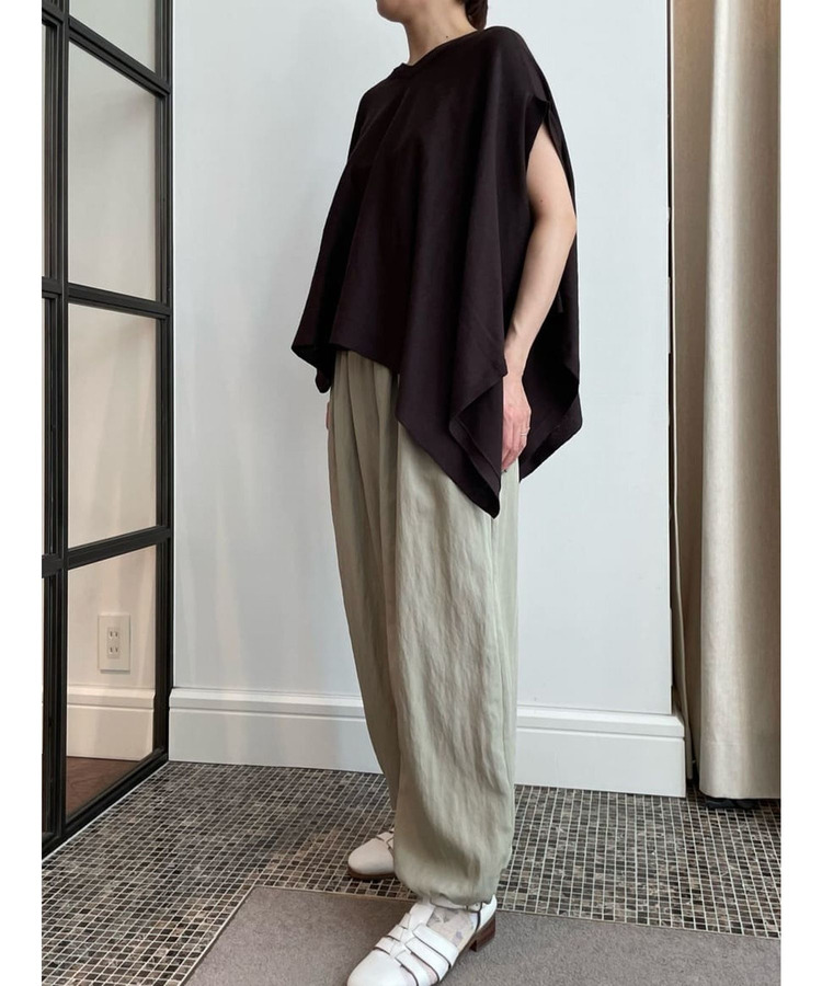 リネンコットン天竺2wayケープベスト 詳細画像