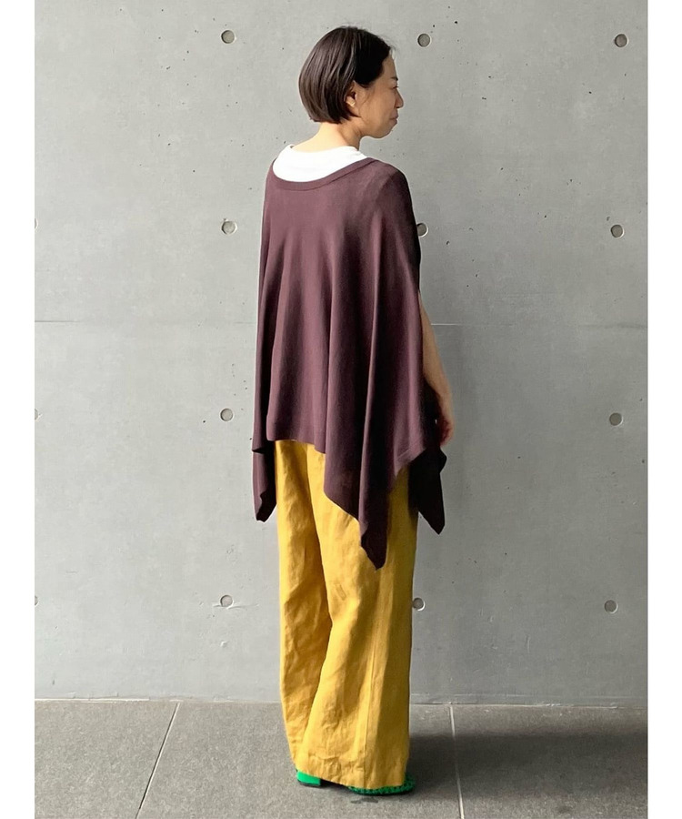 リネンコットン天竺2wayケープベスト 詳細画像