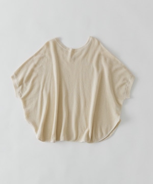 リネンコットンワッフル2wayプルオーバー