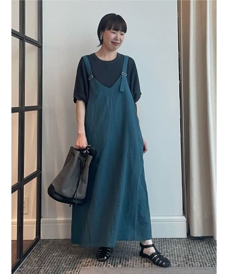 リネンコットンワッフル2wayプルオーバー 詳細画像