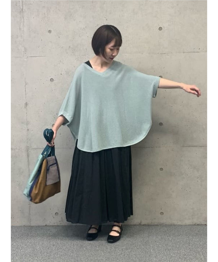 リネンコットンワッフル2wayプルオーバー 詳細画像