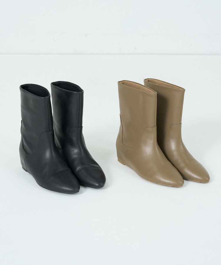 レザーミドルブーツ 詳細画像