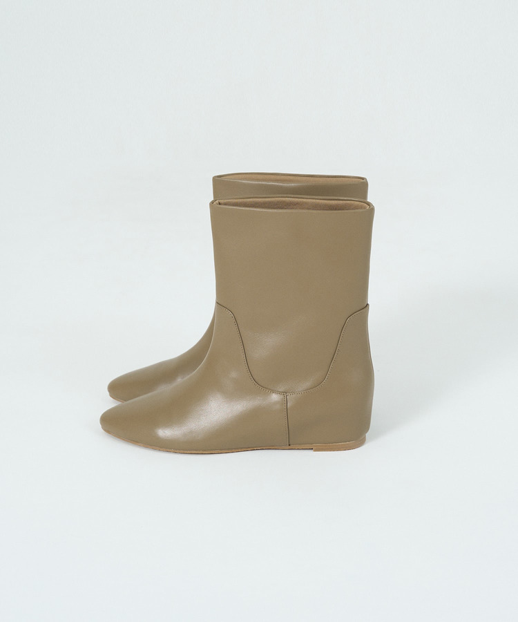 レザーミドルブーツ 詳細画像