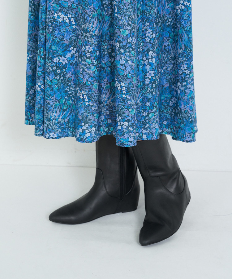 レザーミドルブーツ 詳細画像