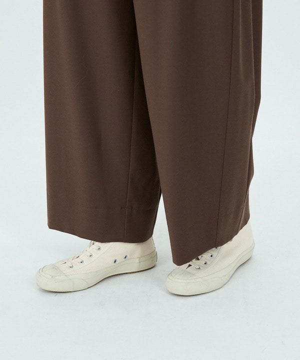 エステルウールストレッチバレルレッグパンツ 詳細画像