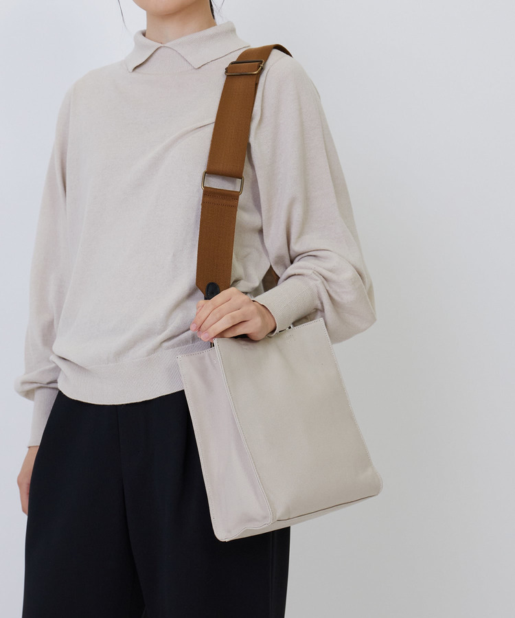 【2WAY】スクエアキャンバスショルダーバッグ 詳細画像