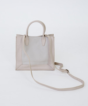 【2WAY】額縁配色ミニトートバッグ