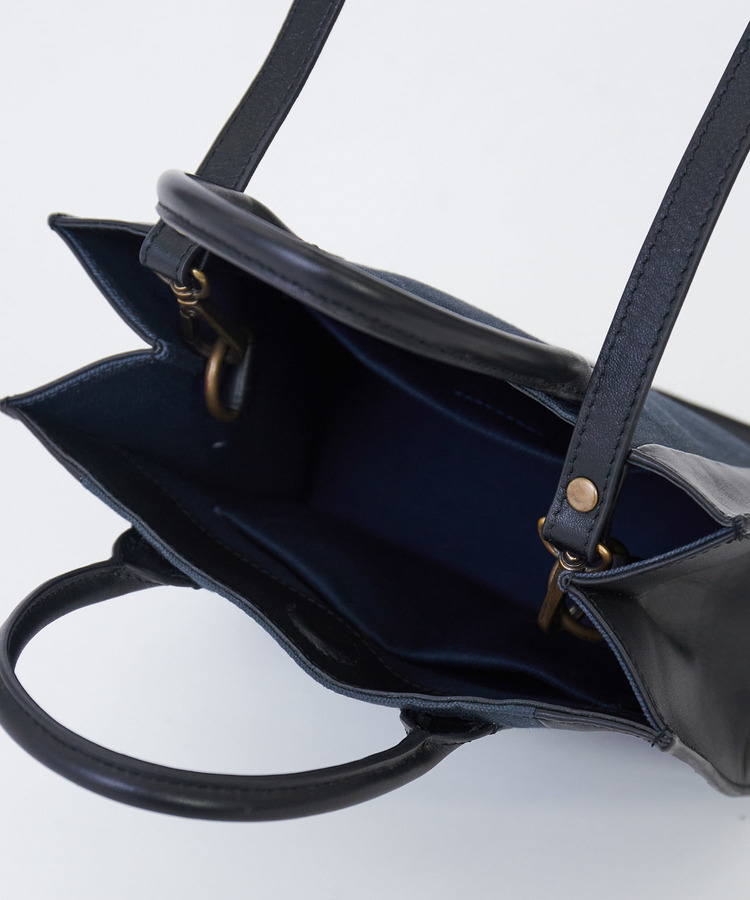 【2WAY】額縁配色ミニトートバッグ 詳細画像