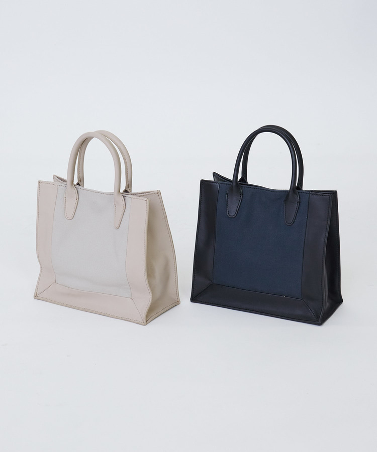 【2WAY】額縁配色ミニトートバッグ 詳細画像