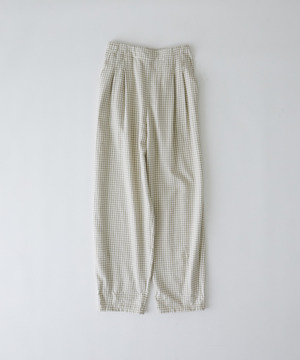 ギンガムイージーパンツ